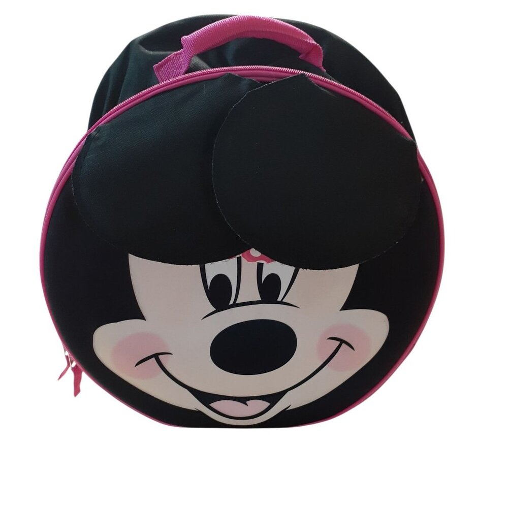 Disney Little Girls Minnie Mouse Travel Roller Bag Black Pink